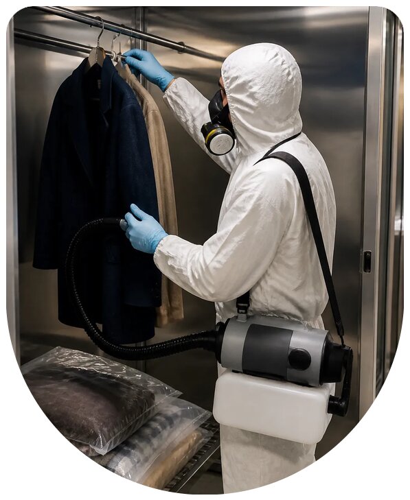 Обработка одежды от клопов в Красноуфимске профессионально и безопасно